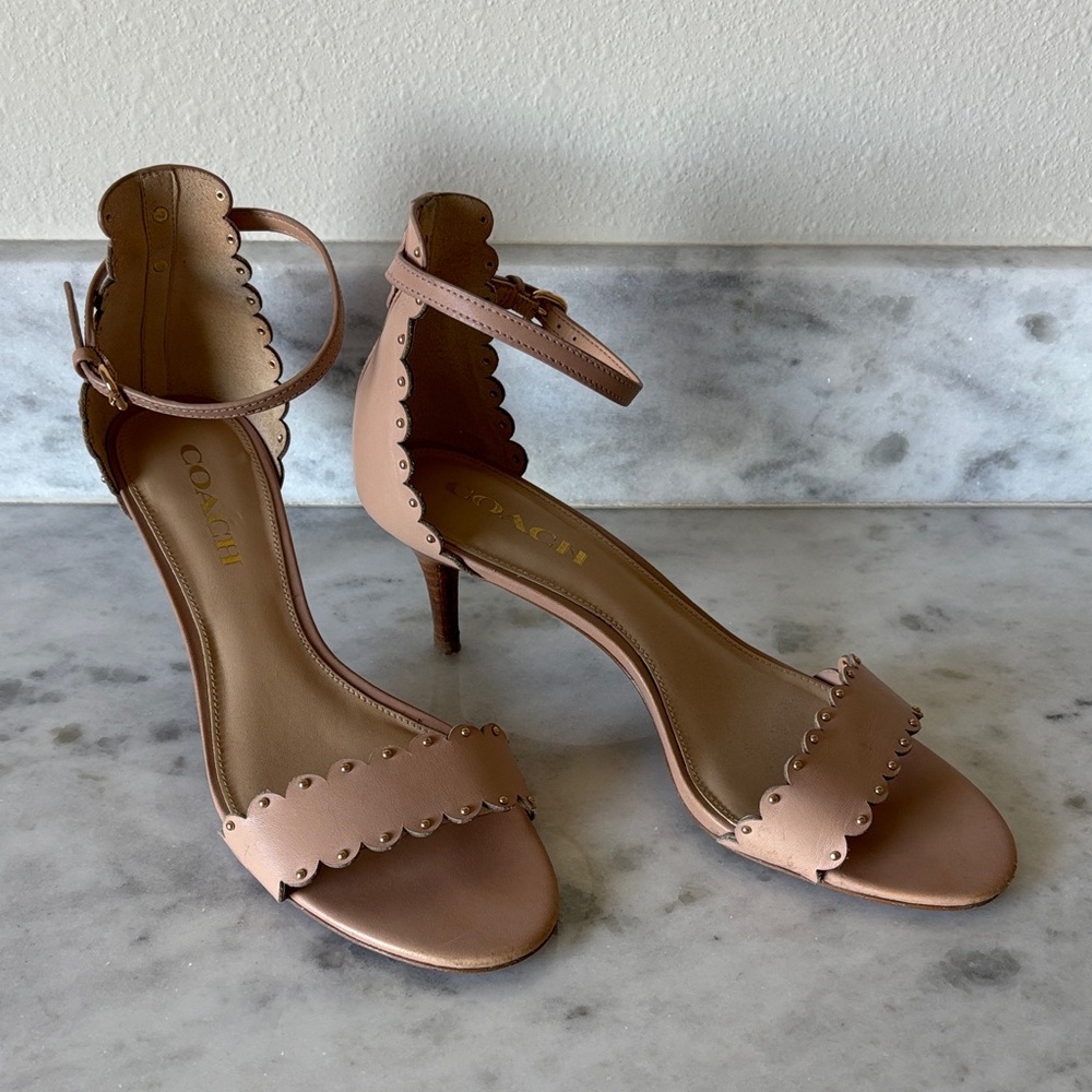 Coach Women's Blush Scalloped Heels